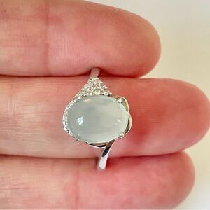 Certified Natural Burmese Jadeite Ring